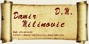 Damir Milinović vizit kartica